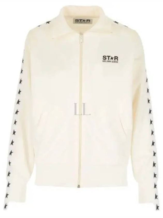 Star Logo Track Jacket White - GOLDEN GOOSE - BALAAN 2
