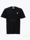 Fox Head Patch Classic Short Sleeve T-Shirt Black - MAISON KITSUNE - BALAAN 2