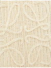 Anagram Mohair Blend Scarf Ivory - LOEWE - BALAAN 3