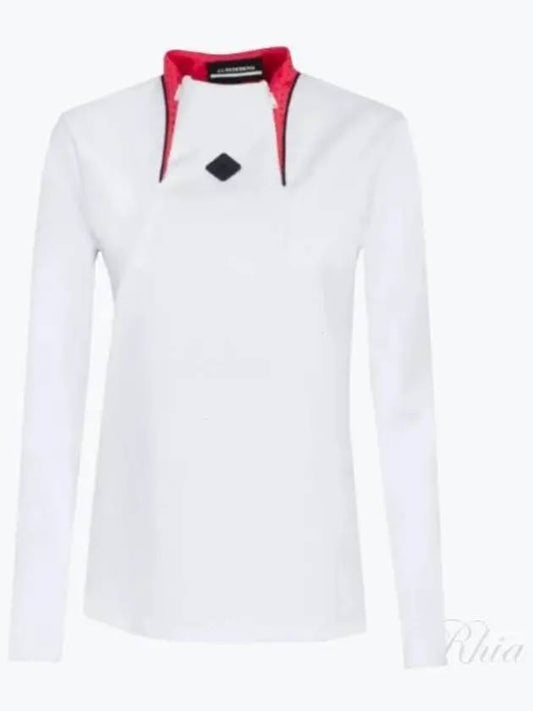 Tweeny Zipped Mid Layer Long Sleeve T-Shirt White - J.LINDEBERG - BALAAN 2