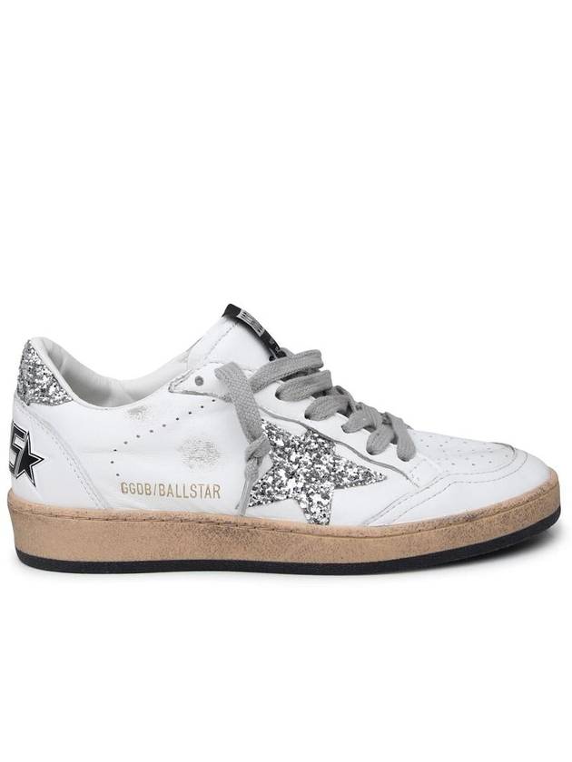 Ball Star Heel Tab Low Sneakers White Silver - GOLDEN GOOSE - BALAAN 2