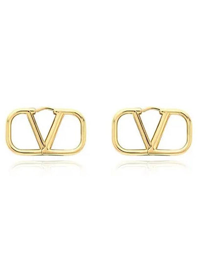 Women's V Logo Earrings Gold - VALENTINO - BALAAN 2