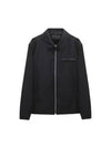 Shirt Collar Zip Up Jacket Black - PRADA - BALAAN 2