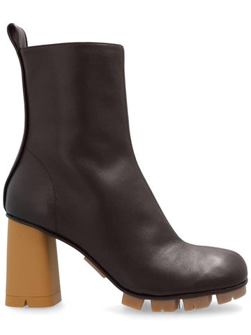 Bottega Veneta Heeled Ankle Boots Shore, Women's, Brown - BOTTEGA VENETA - BALAAN 1