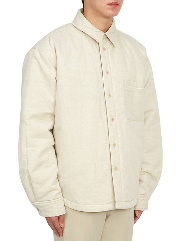 La Chemise Boulanger Puffed Overshirt Padded Light Beige - JACQUEMUS - BALAAN 5