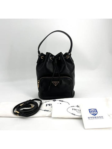 Calfskin leather bucket bag 1BH038 - PRADA - BALAAN 1