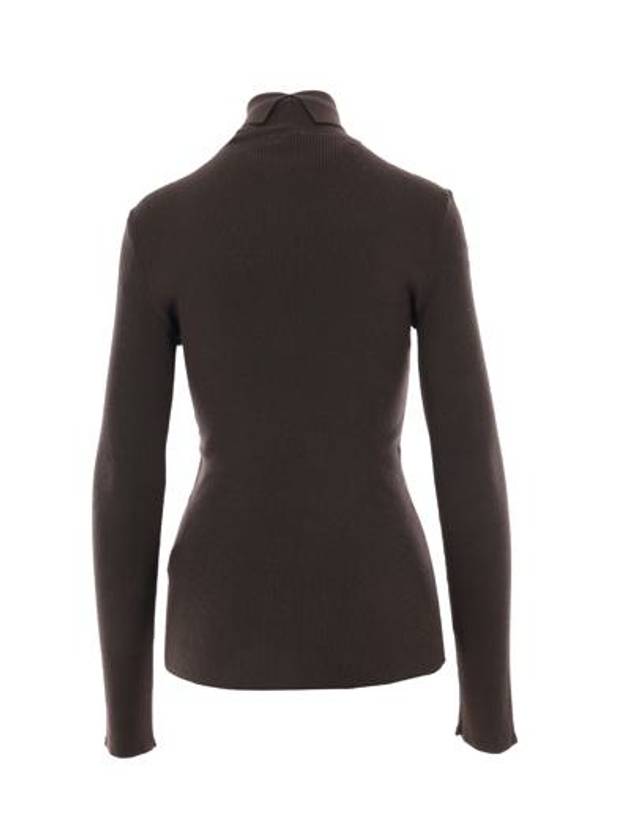 Equestrian Night Wool Blend Turtleneck Otter - BURBERRY - BALAAN 5