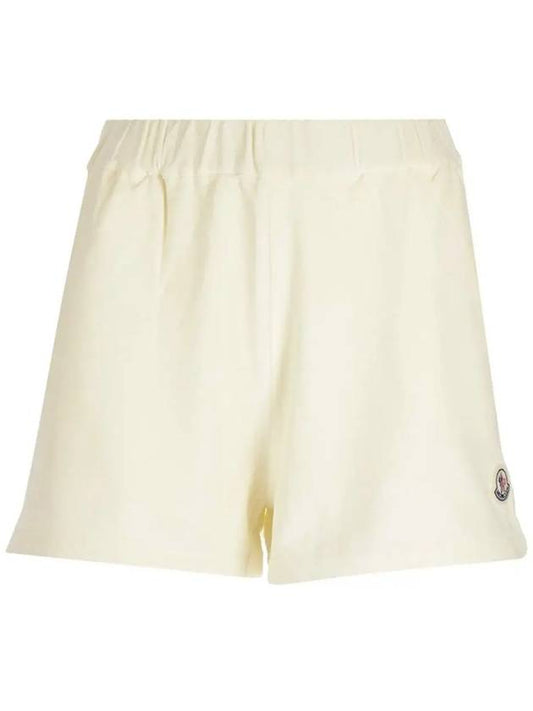 Women's Terrycloth Shorts White - MONCLER - BALAAN 2