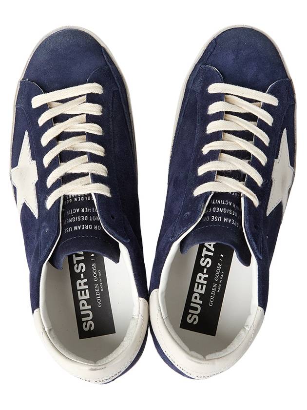 Superstar Suede Low Top Sneakers Navy - GOLDEN GOOSE - BALAAN 3