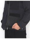 Intrecciato Clutch Bag Black - BOTTEGA VENETA - BALAAN 3