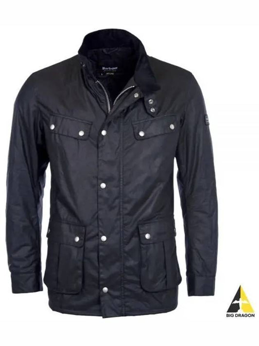 Duke Wax Button Jacket Black - BARBOUR - BALAAN 2