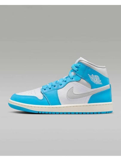 Air Jordan 1 High Top Sneakers Dark Powder Blue White - NIKE - BALAAN 2