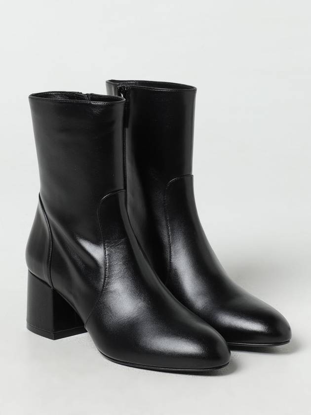 60 Zipper Leather Mid Boots Black - STUART WEITZMAN - BALAAN 3