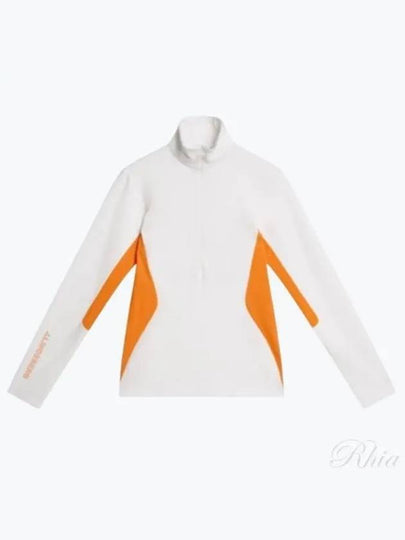 Cookies Mid Layer Quarter Zip Long Sleeve T-Shirt White - J.LINDEBERG - BALAAN 2