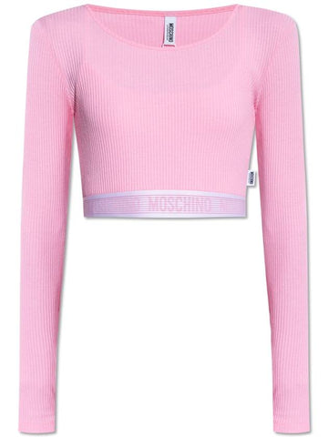 Moschino Top From The Underwear Line, Women's, Pink - MOSCHINO - BALAAN 1