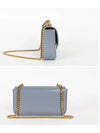 Triomphe Shiny Calfskin Shoulder Bag Blue Grey - CELINE - BALAAN 4