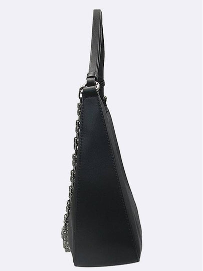 BB50LGB1A4 Black Color Leather Moon Cut out Small Chain Tote Bag Shoulder 2 WAY - GIVENCHY - BALAAN 2