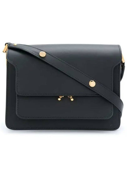 Trunk Medium Calfskin Shoulder Bag Black - MARNI - BALAAN 2