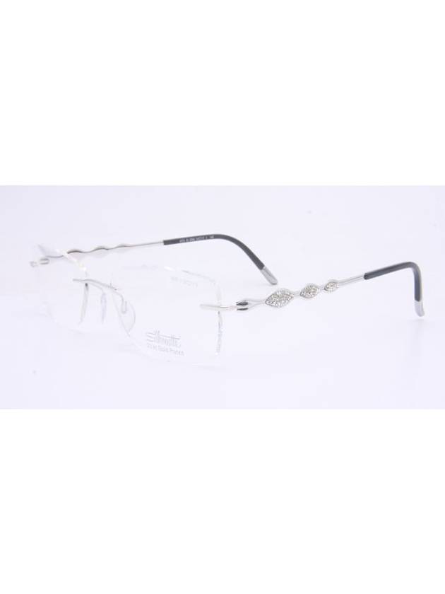 4375 01 6050 Glasses Glasses Jewelry Decoration Swarovski Jewelry Rimless - SILHOUETTE - BALAAN 3