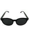 Eyewear Logo Round Asian Fit Sunglasses Black - GUCCI - BALAAN 6