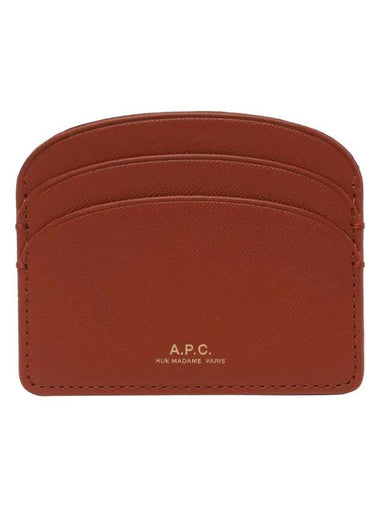 Demi Lune Card Wallet Brown - A.P.C. - BALAAN 1