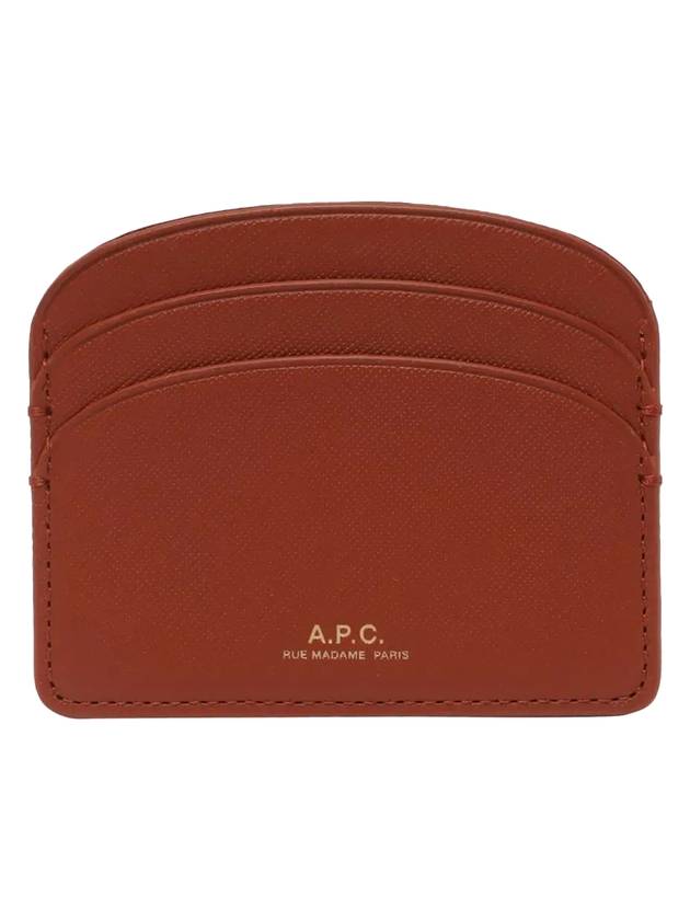 Demi Lune Card Wallet Brown - A.P.C. - BALAAN 1