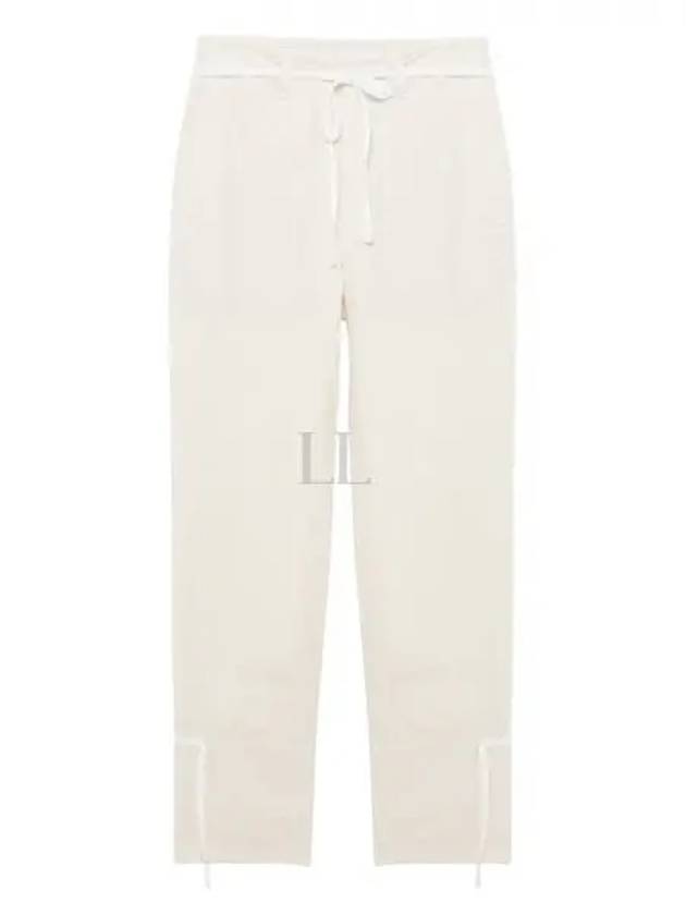 Cotton Straight Pants Chalk - LEMAIRE - BALAAN 2