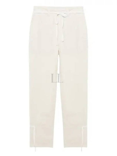 Cotton Straight Pants Chalk - LEMAIRE - BALAAN 2