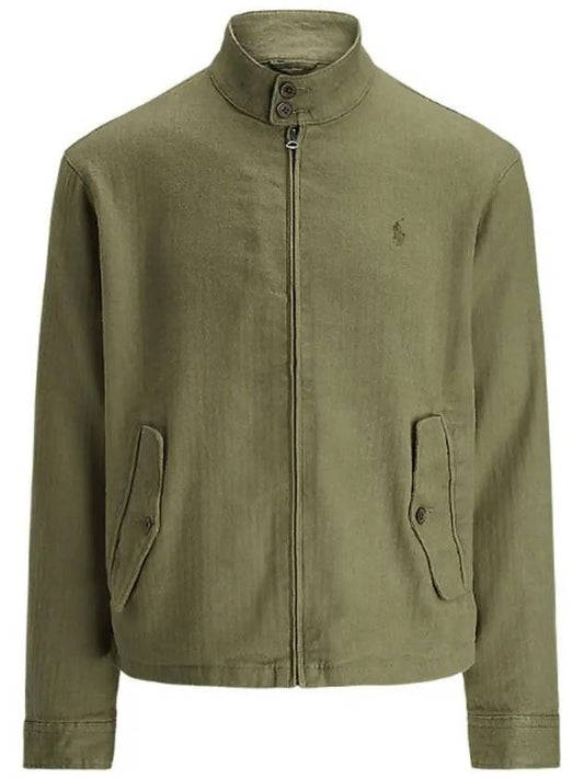 Embroidered Pony Linen Jacket Green - POLO RALPH LAUREN - BALAAN 2