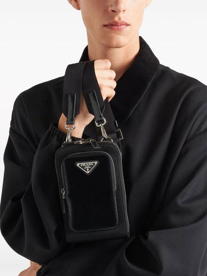 triangle-logo panelled smartphone case - PRADA - BALAAN 2