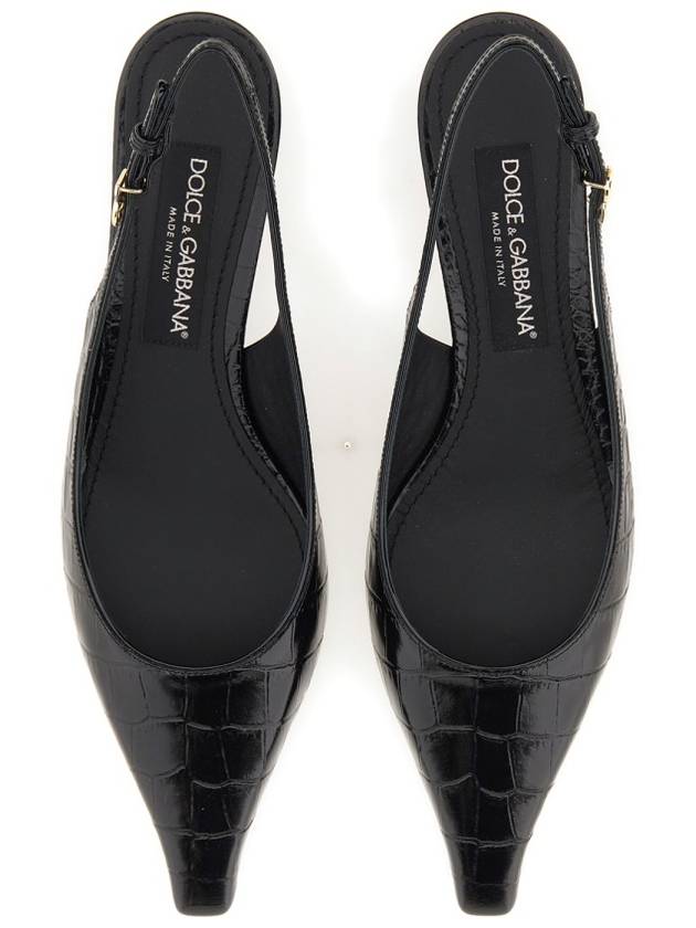 SLINGBACK WITH LOGO - DOLCE&GABBANA - BALAAN 5