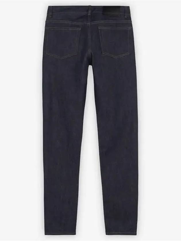 Men's Slim Fit Denim Jean Indigo Blue - MAISON KITSUNE - BALAAN 3