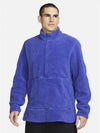 Yoga Fleece Knit Top Blue - NIKE - BALAAN 2