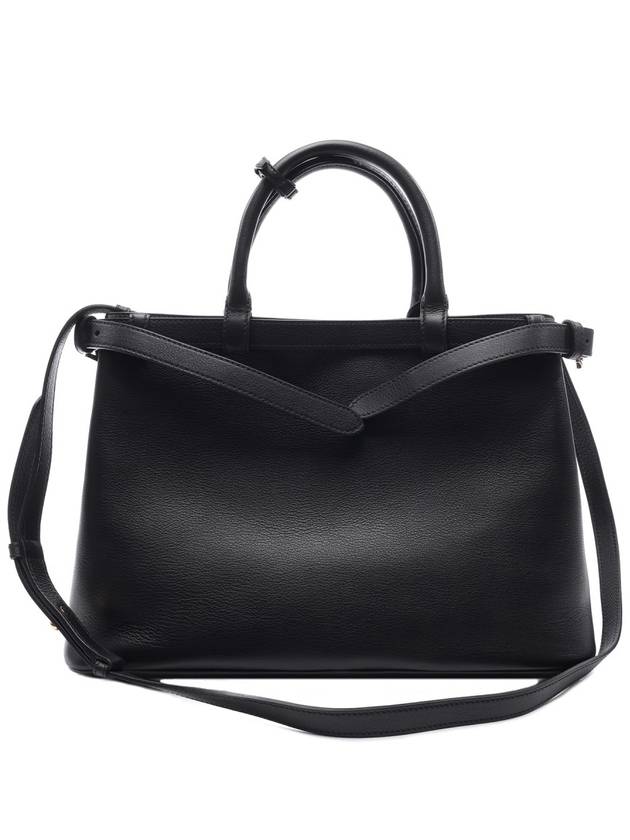 medium leather handbag with belt black 1BA4172CYSF0002VOOO - PRADA - BALAAN 5