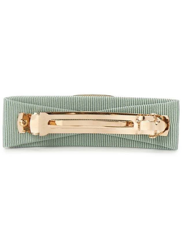 Vara Bow Hair Clip Green - SALVATORE FERRAGAMO - BALAAN 3