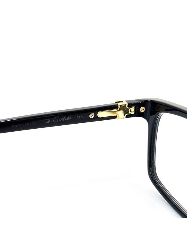 Cartier Men s Square Premiere De Fender Glasses Black - CARTIER - BALAAN 4