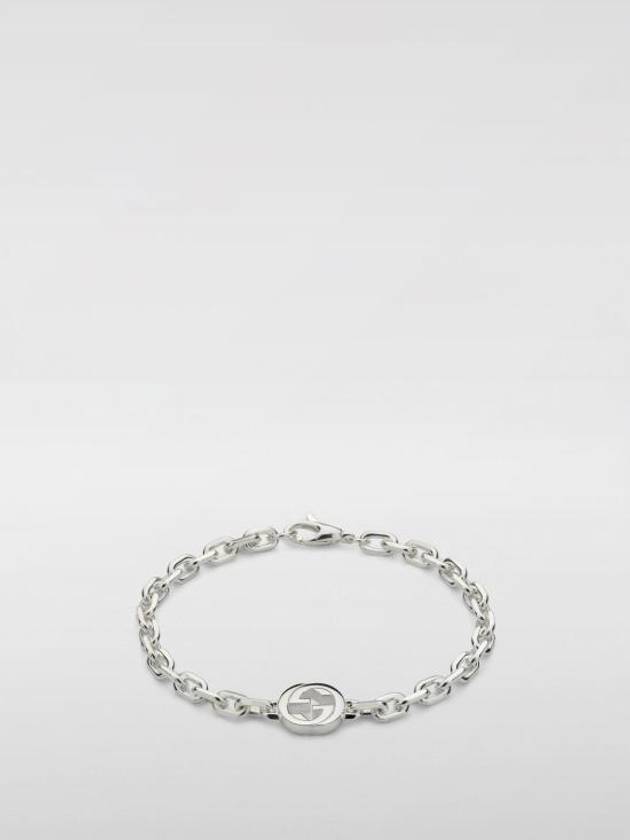 Interlocking GG Chain Bracelet Silver - GUCCI - BALAAN 1