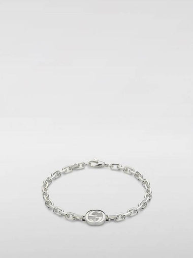 Interlocking GG Chain Bracelet Silver - GUCCI - BALAAN 1