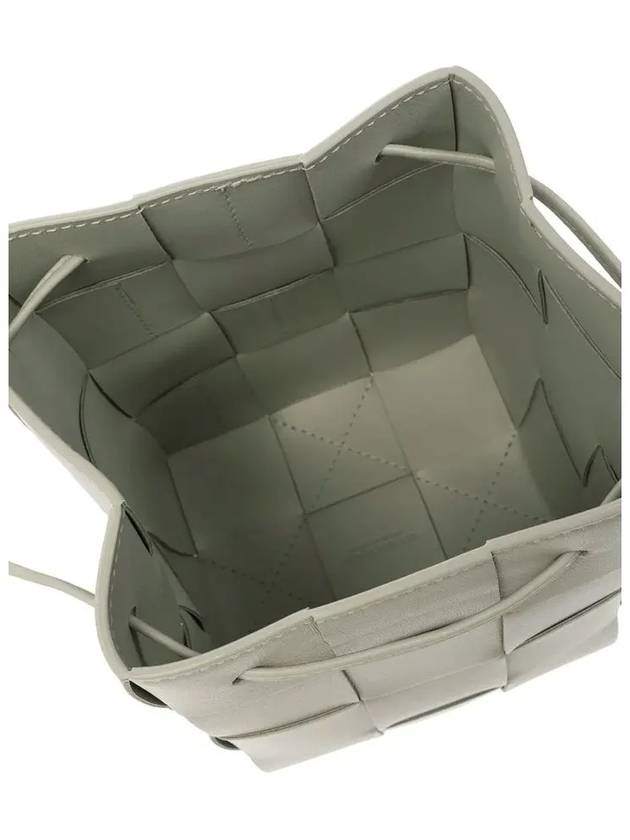 Intrecciato Cassette Small Bucket Bag Grey - BOTTEGA VENETA - BALAAN 5