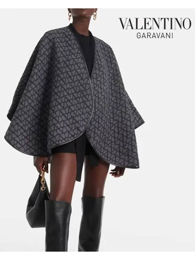 Toile Iconographe Cape Black - VALENTINO - BALAAN 4