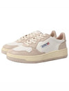 Women's Medalist Bi-Color Low-Top Sneakers Beige - AUTRY - BALAAN 2