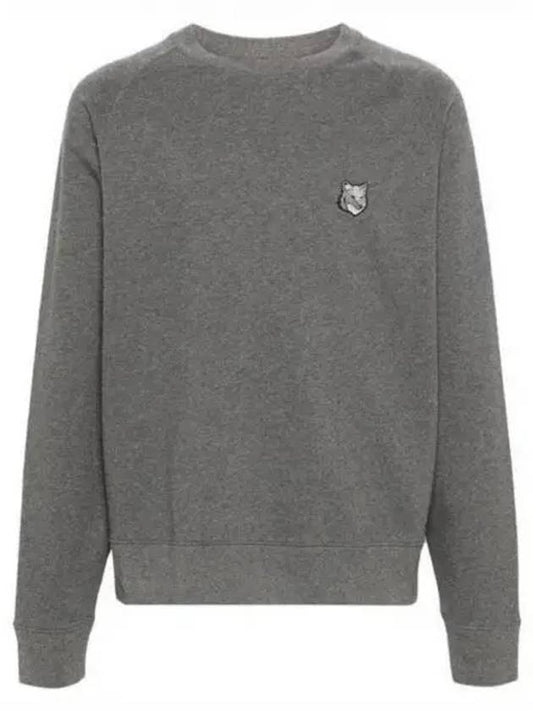 Bold Fox Head Patch Oversized Sweatshirtt Grey - MAISON KITSUNE - BALAAN 2