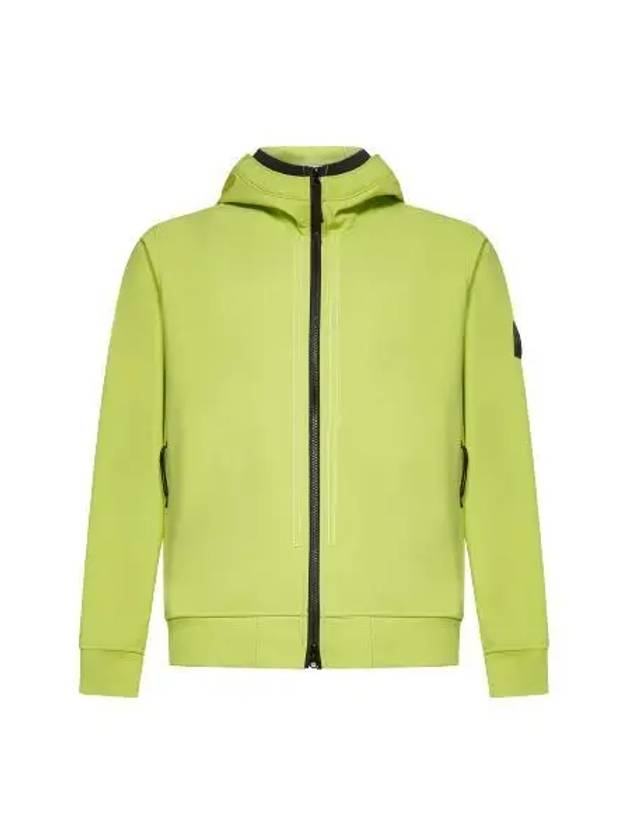 Wappen Patch Soft Shell Hooded Jacket Lemon - STONE ISLAND - BALAAN 2