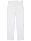 Golfwear Men's Casual Cotton Touch Straight Pants White - ONOFF - BALAAN 1