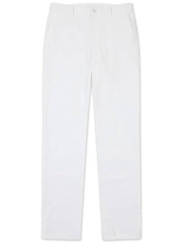 Golfwear Men's Casual Cotton Touch Straight Pants White - ONOFF - BALAAN 1