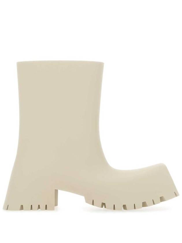 Square Toe Rubber Rain Boots Beige - BALENCIAGA - BALAAN 2