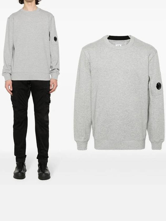 Diagonal Raised Fleece Sweatshirt Grey - CP COMPANY - BALAAN 2