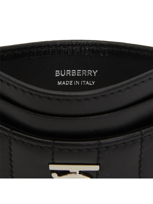 Lola Quilted Card Wallet Black - BURBERRY - BALAAN 7