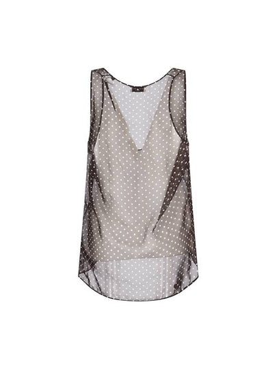 POLKA DOT SILK TANK TOP - SAINT LAURENT - BALAAN 2