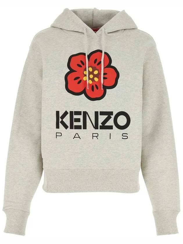 23FW flower logo brushed hoodie 2SW063 4ME 93 - KENZO - BALAAN 2